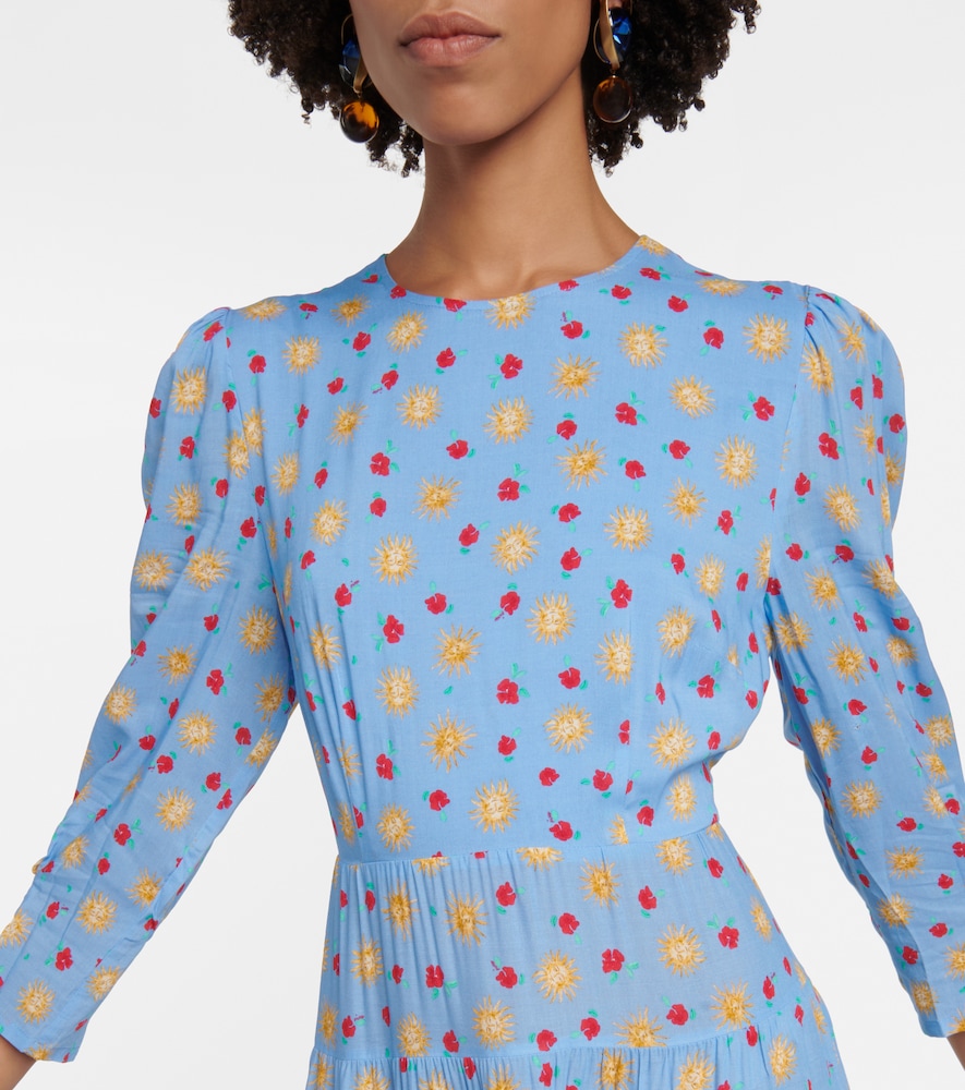 Kristen printed tiered maxi dress