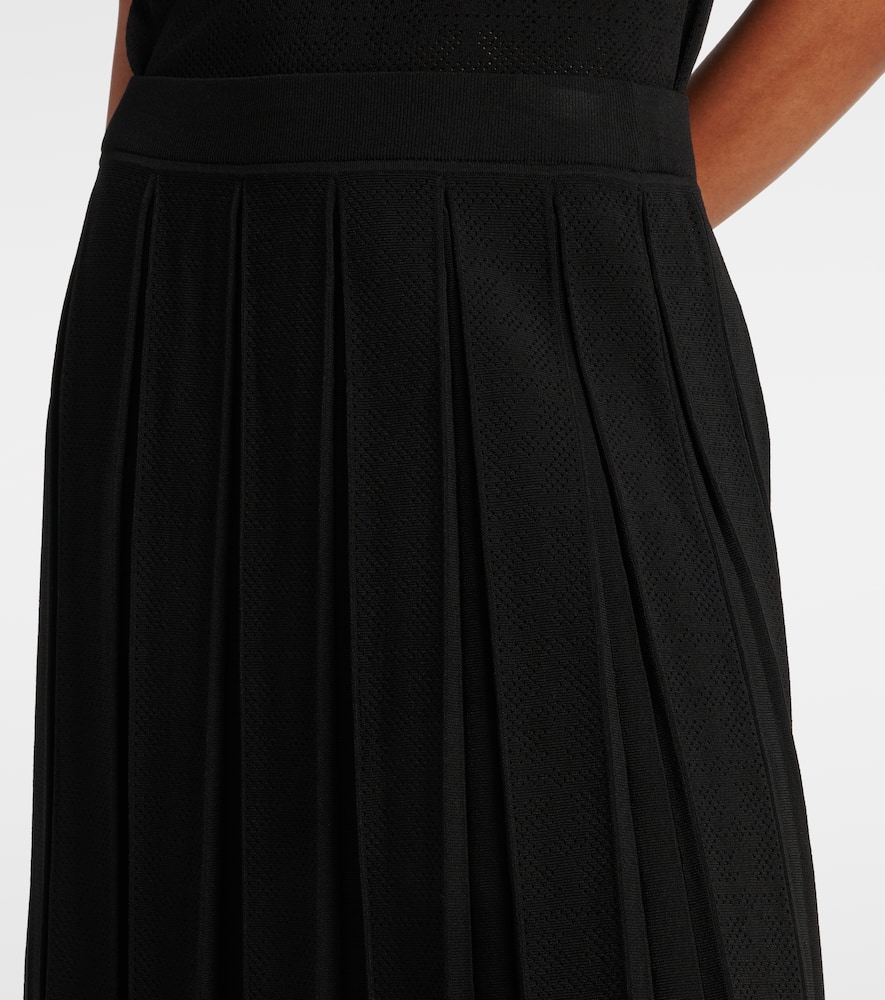Pleated midi skirt