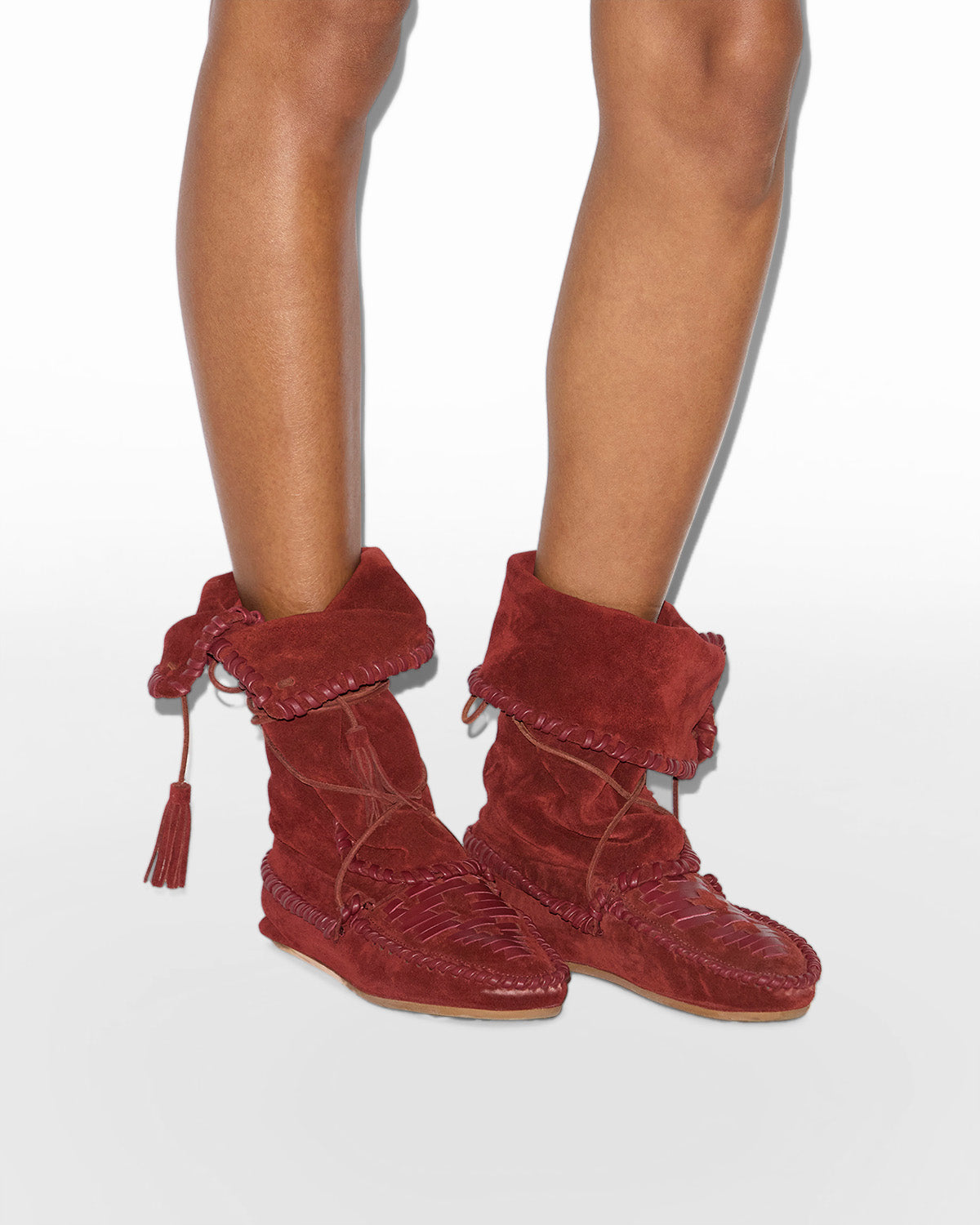 Winki Boots - Women - Burgundy - Size 38 - Isabel Marant