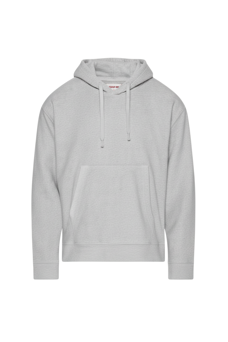 Cotton-Blend Hoodie — Gray