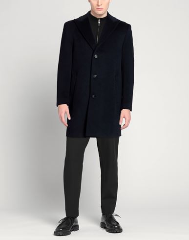 Man Coat Midnight blue Size 42 Wool, Polyester, Cashmere