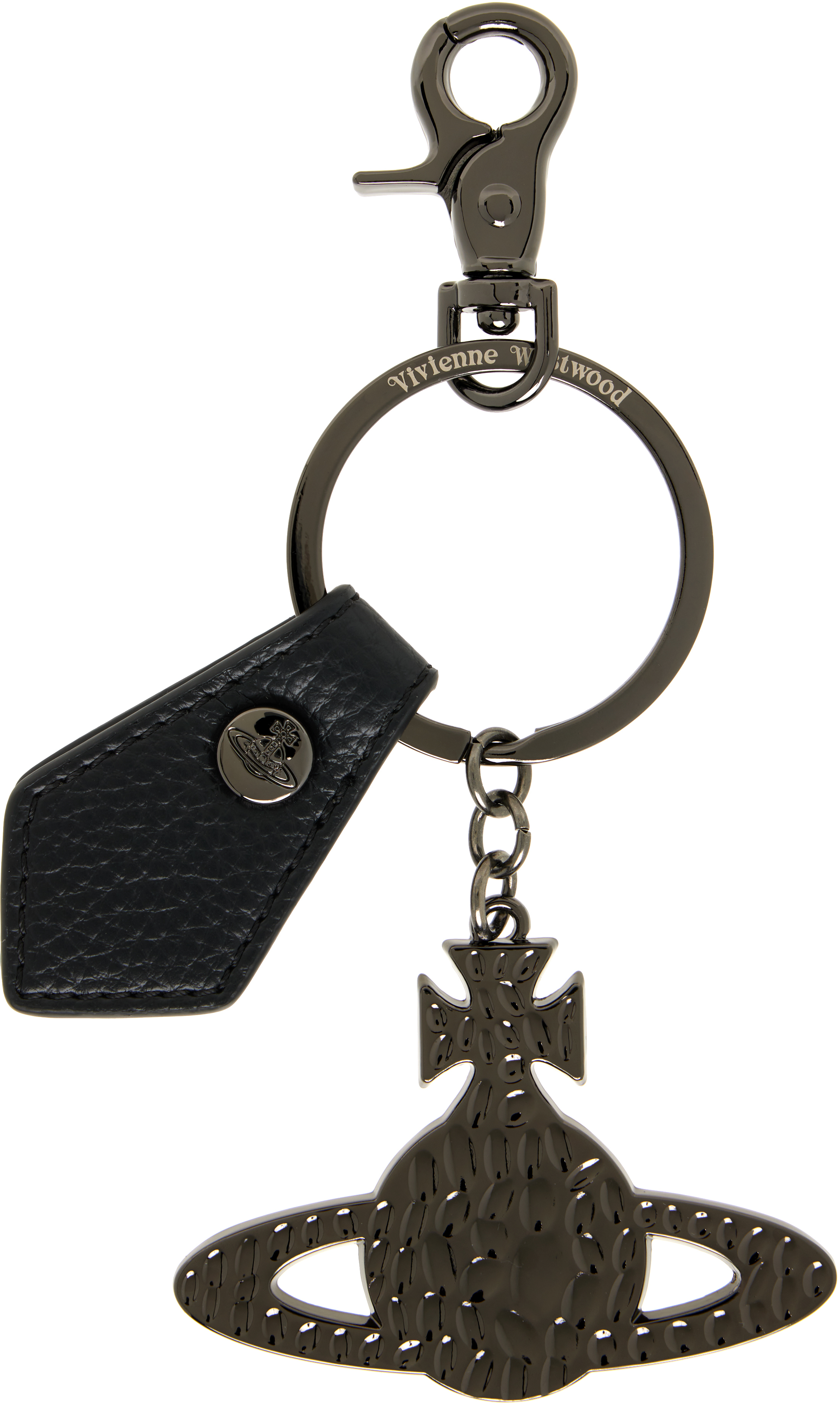 Hammered Orb Keychain