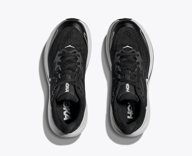 HOKA Clifton 10 Shoes in Black/White