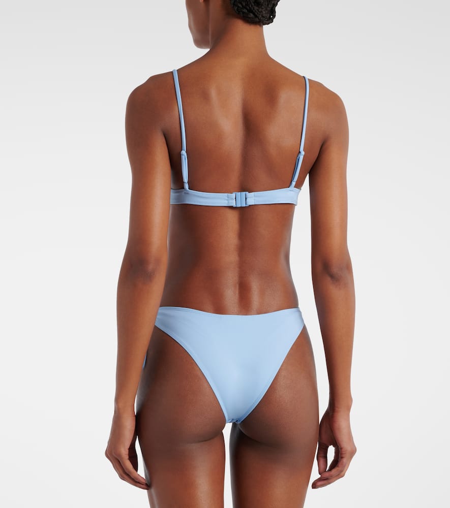 Coperni Floral-appliqué bikini top