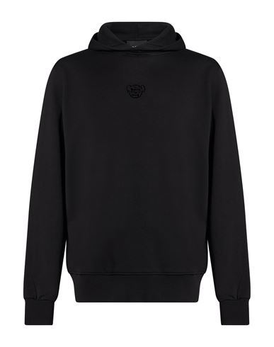 Man Sweatshirt Black Size M Cotton