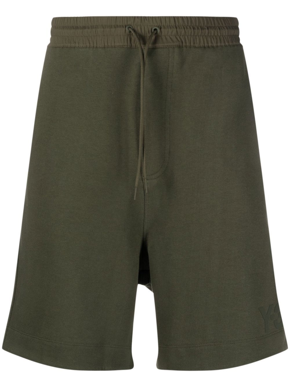Tonal logo-patch drawstring shorts - Green