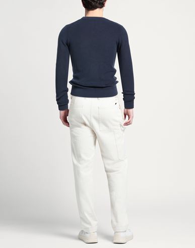 Man Sweater Midnight blue Size L Cotton