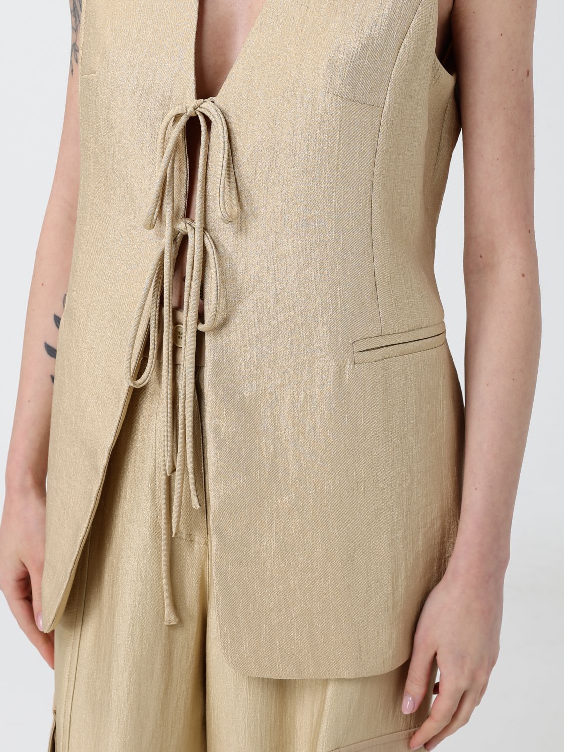 Waistcoat Woman color Gold