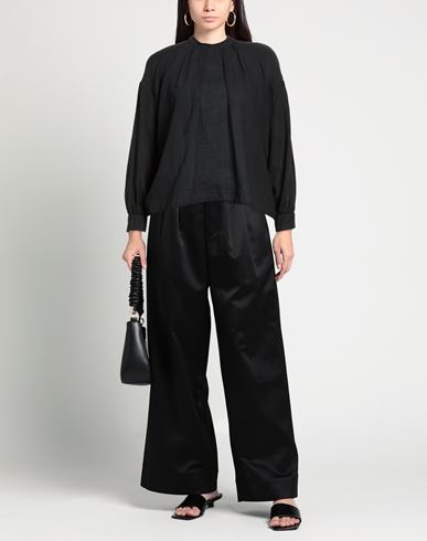 Woman Top Black Size 6 Cotton, Cashmere