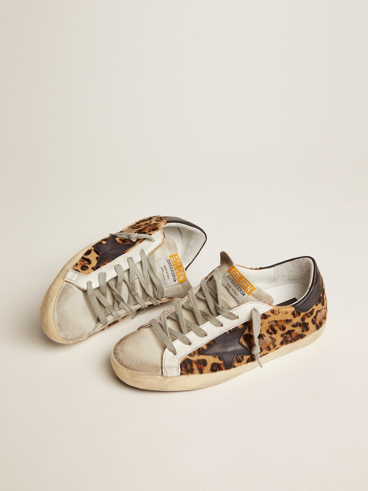 Golden Goose - Women's Super-star In Leopard Print Leather, Woman