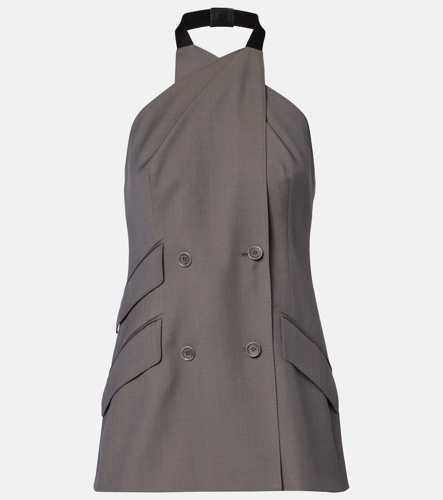 Cali halterneck virgin wool vest