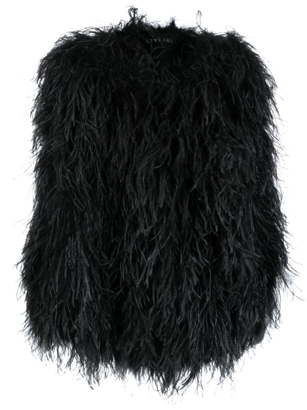 Oversized feather jacket - Black