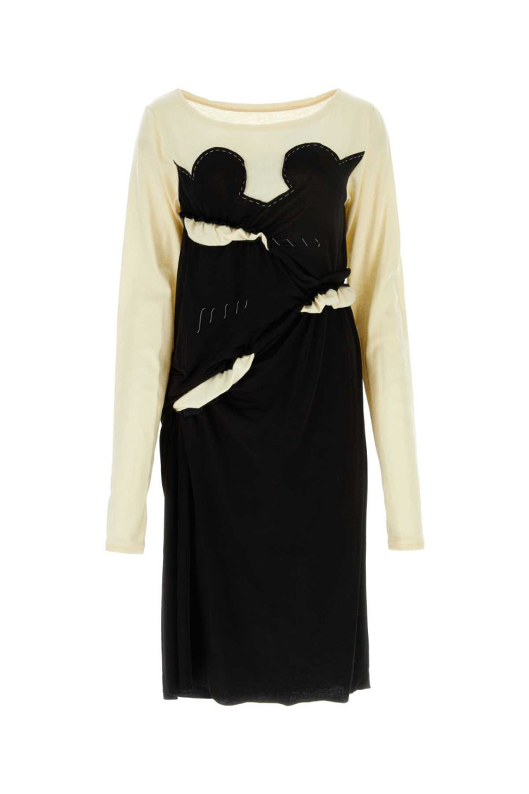 - Cotton Blend Midi Dress