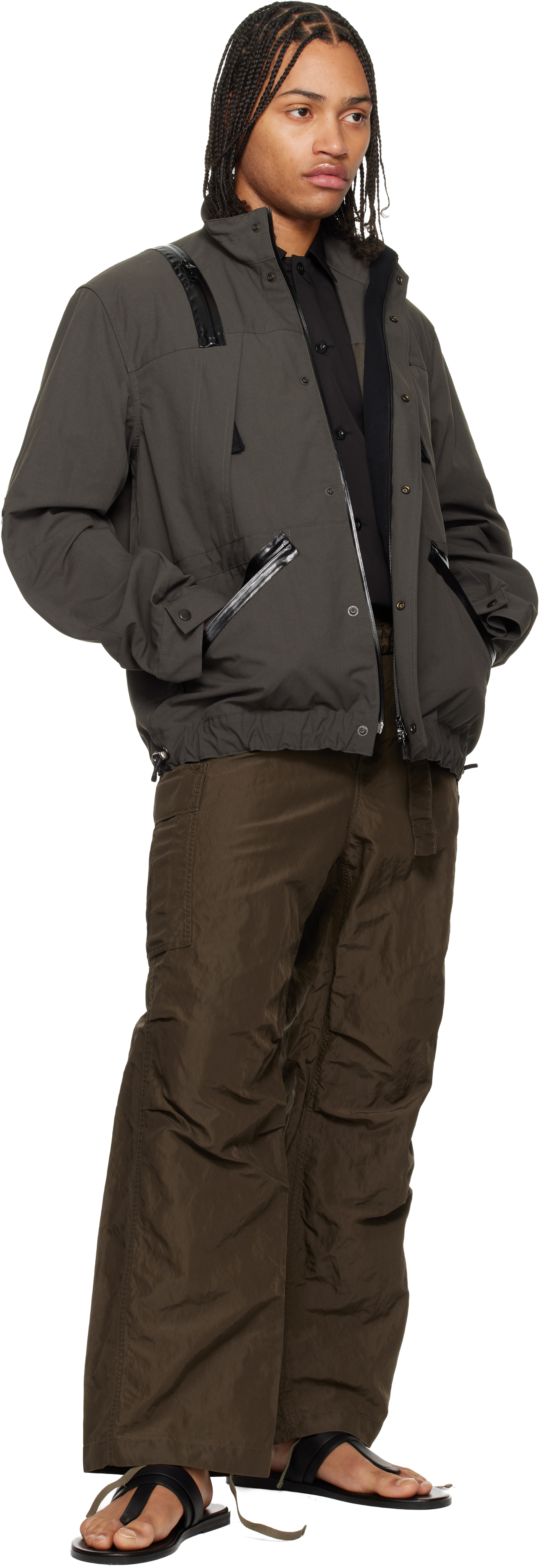 Khaki Weathercloth Blouson Jacket