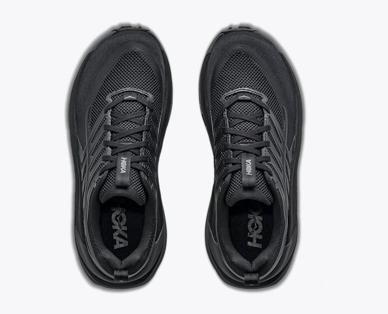 HOKA Men's Stinson 8 Shoes in Black/Outer Orbit