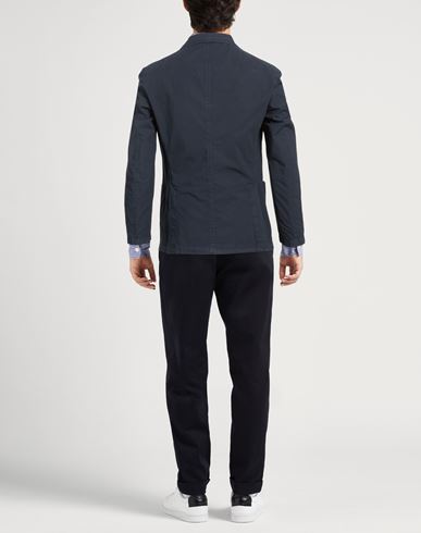 Man Blazer Midnight blue Size 36 Cotton, Elastane