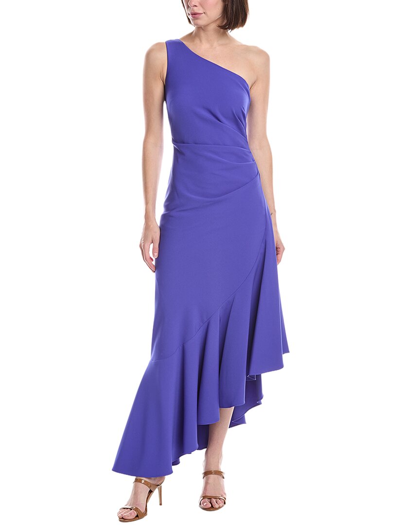 One Shoulder Solid Maxi Dress