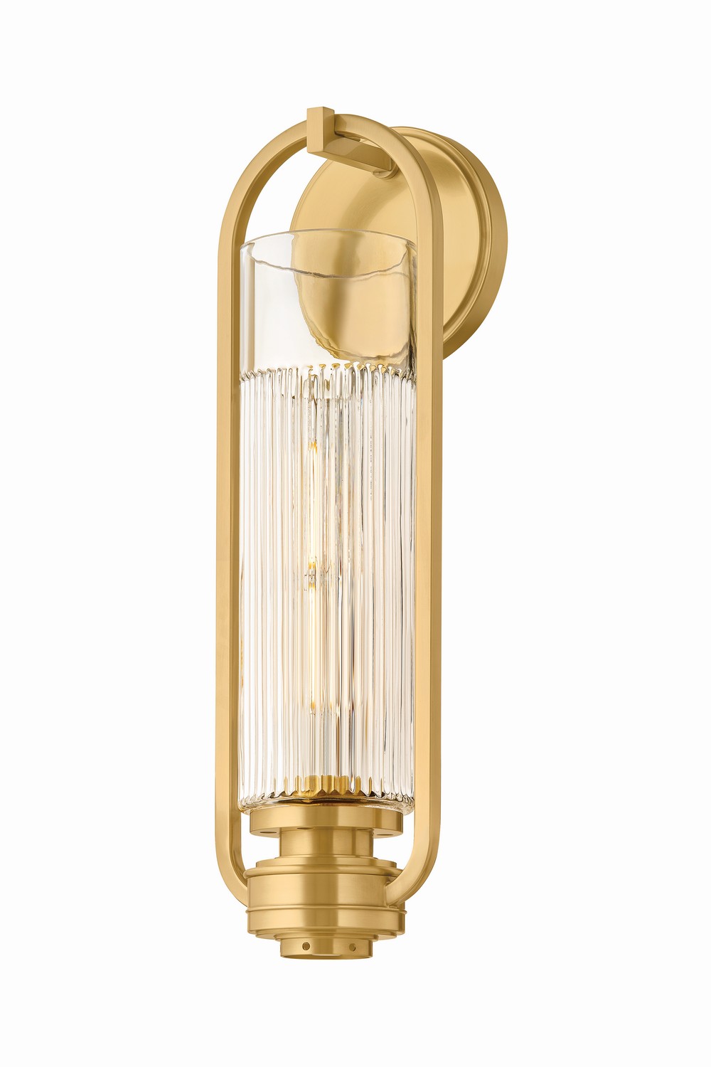 Aged Brass Wall Sconce from the Binnewater Collection