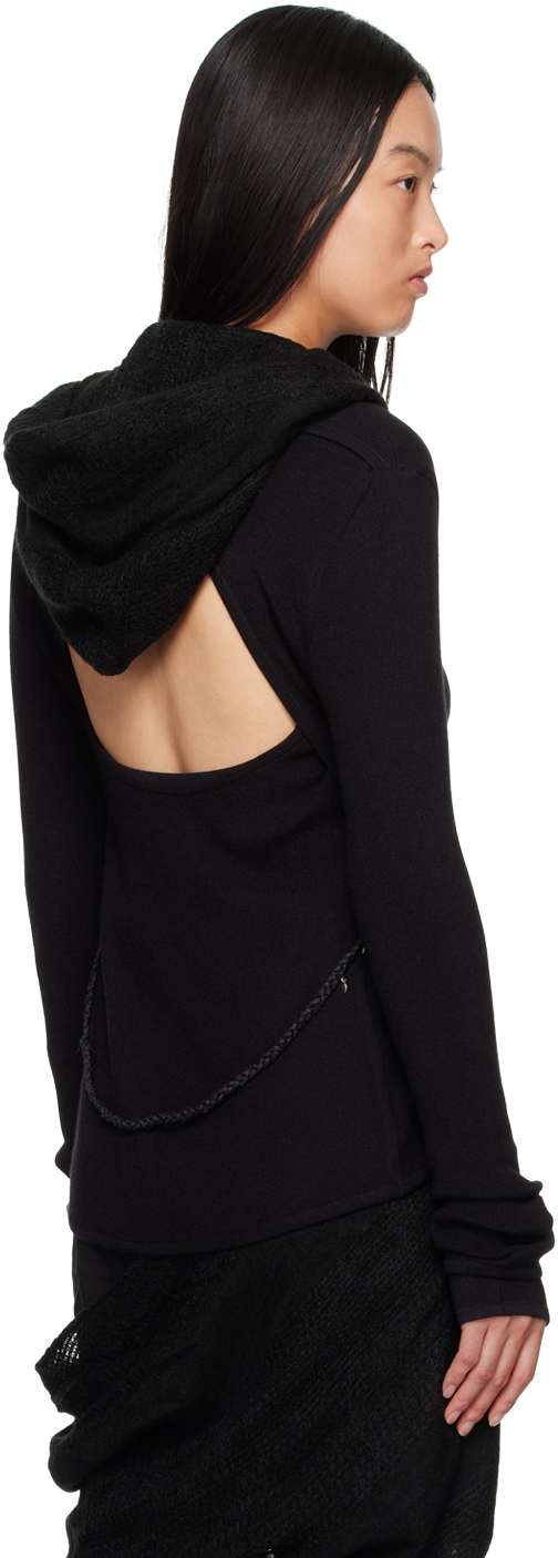 HYEIN SEO Black Hooded Jacket