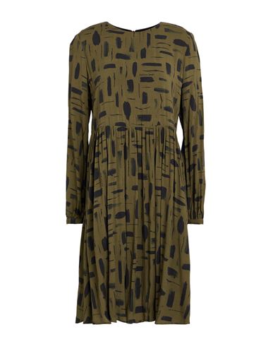 Woman Mini dress Military green Size 4 Viscose