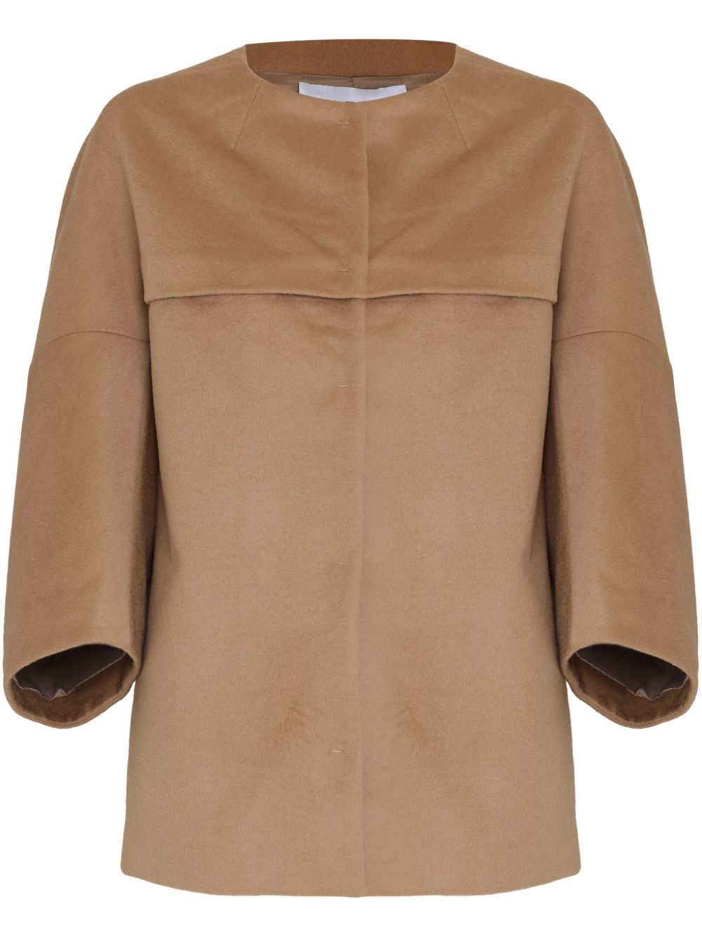 Wool cape jacket - Brown