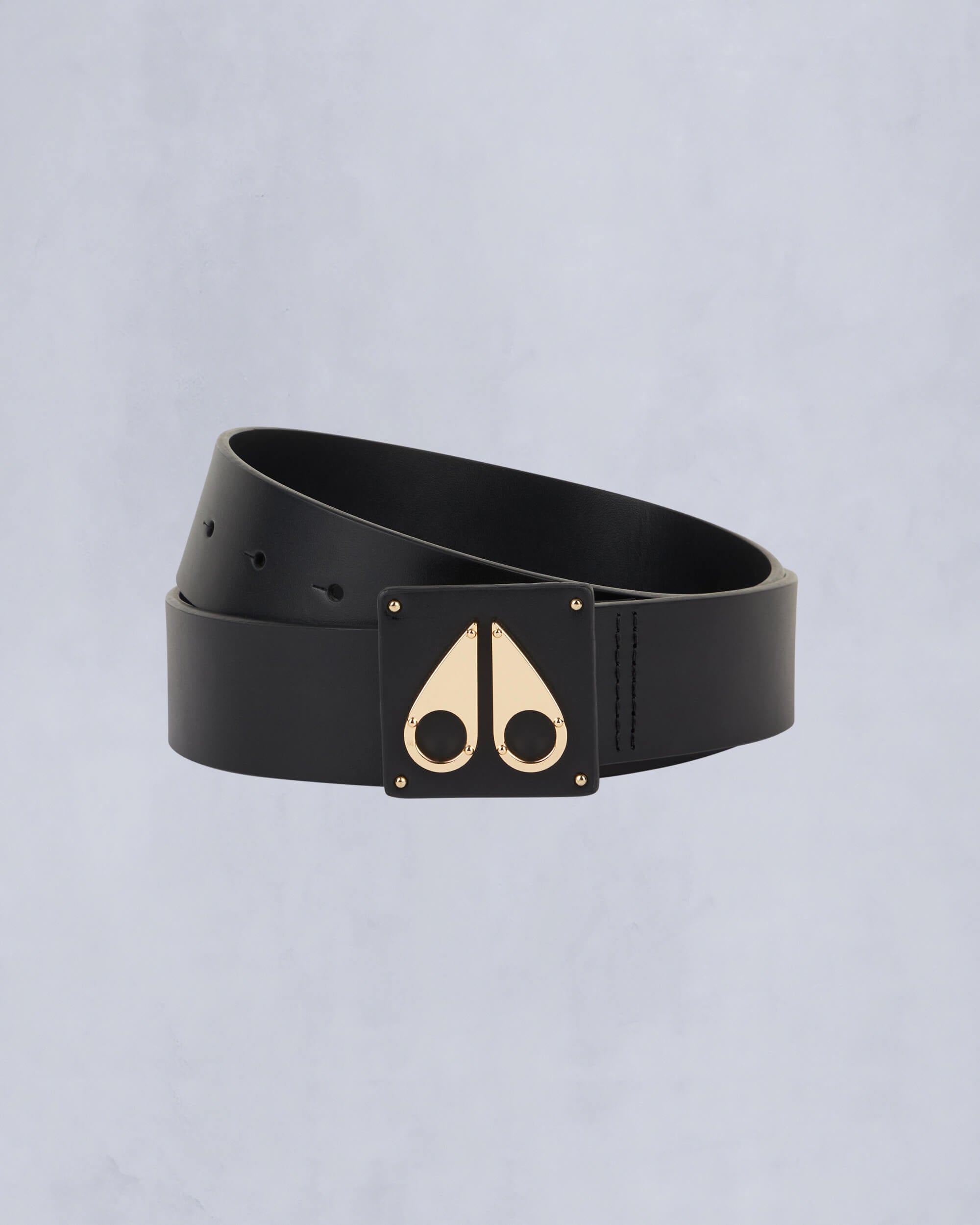 Moose Knuckles - Gold Series Large Logo Belt