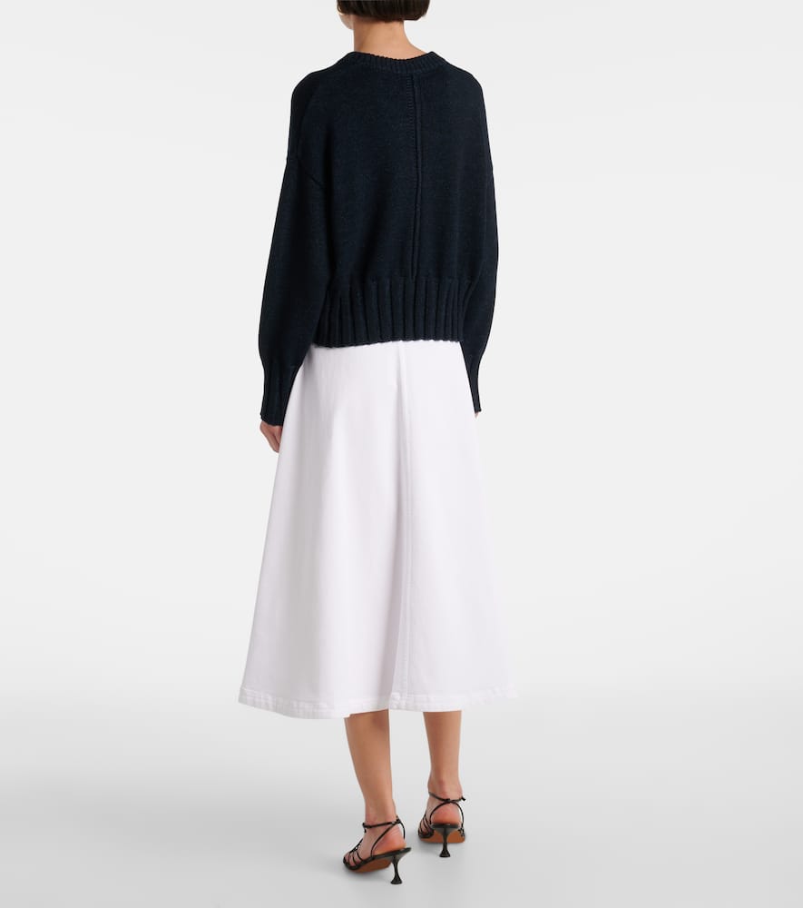 Liam cotton and silk-blend cardigan