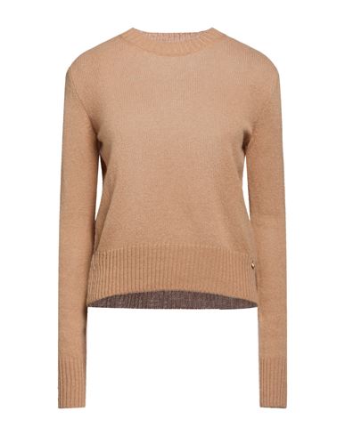 Woman Sweater Camel Size 12 Cashmere, Cotton, Viscose