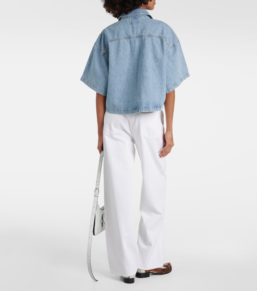 Rona Box cropped denim shirt