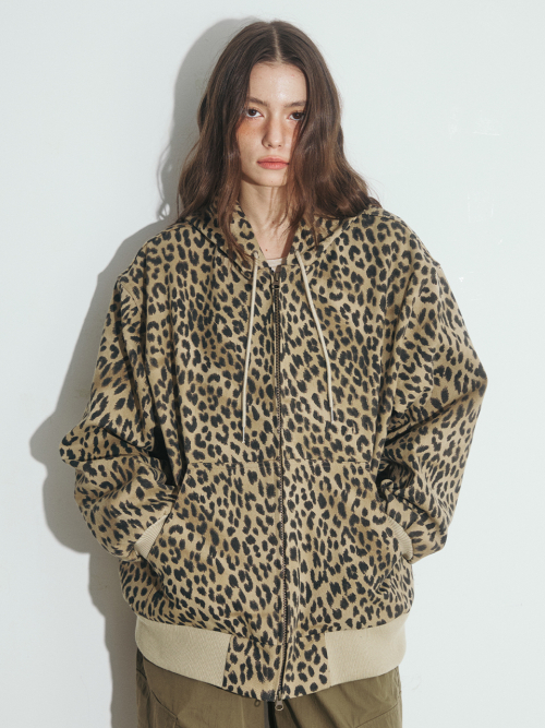 Leopard print hoodie