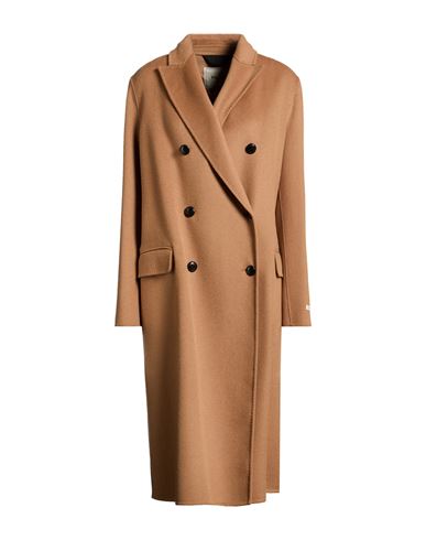 Paltò Woman Coat Camel Size 8 Wool, Nylon