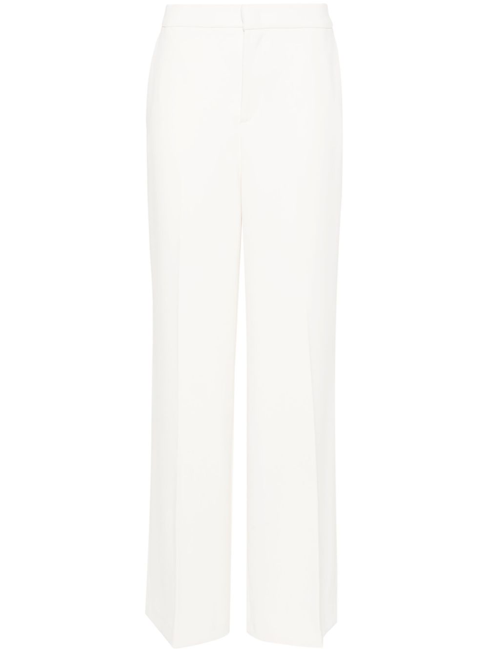 Mid-rise palazzo pants - Neutrals