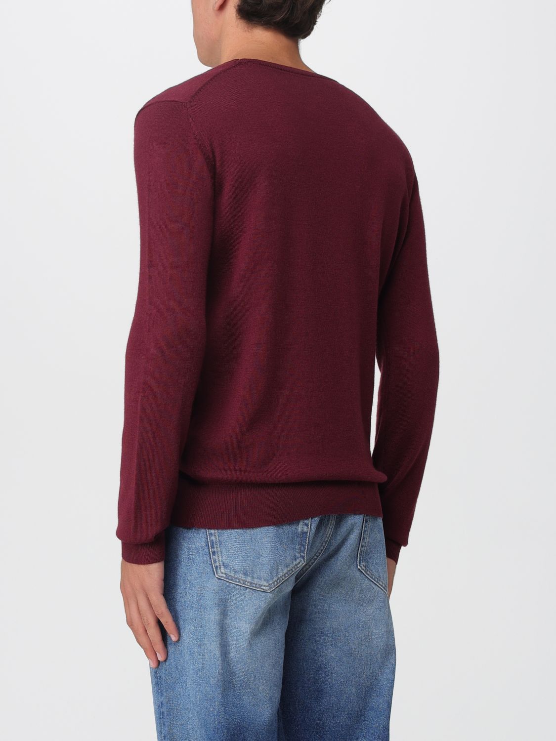 Sweater Men color Burgundy