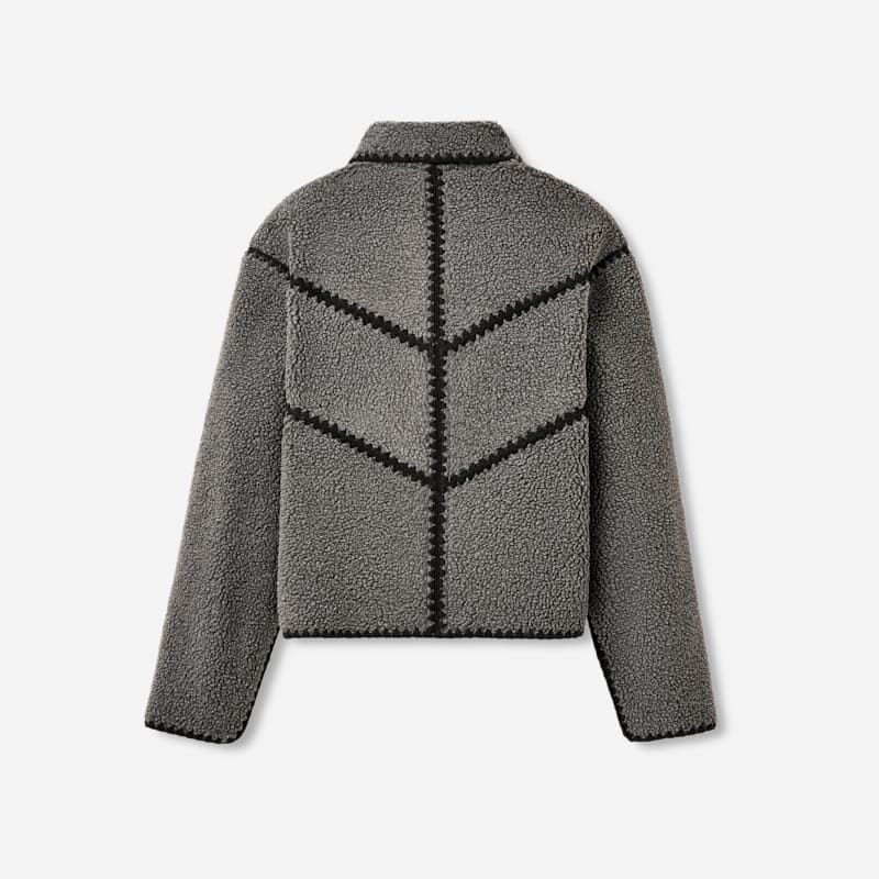 ® Women's Ellison ®fluff Shell Jacket Fleece/Recycled Materials in Charcoal Heather