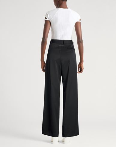 Woman Pants Black Size 8 Polyester, Virgin Wool, Elastane