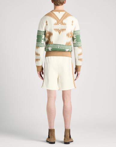 Man Shorts & Bermuda Shorts Ivory Size S Cotton