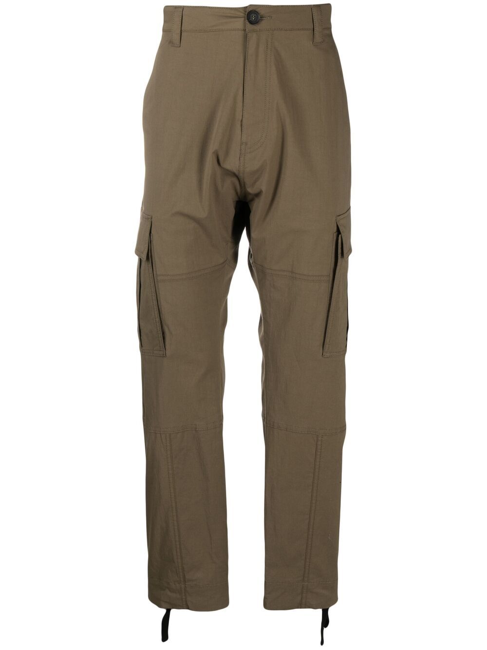 Straight-leg cargo pants - Green
