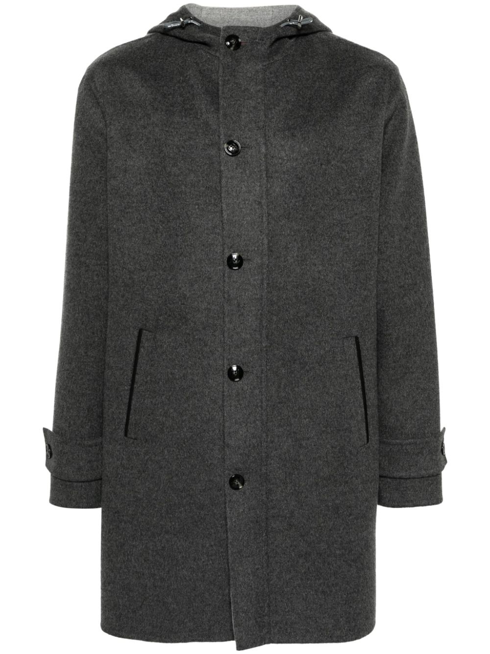 Button-up hooded jacket - Grey