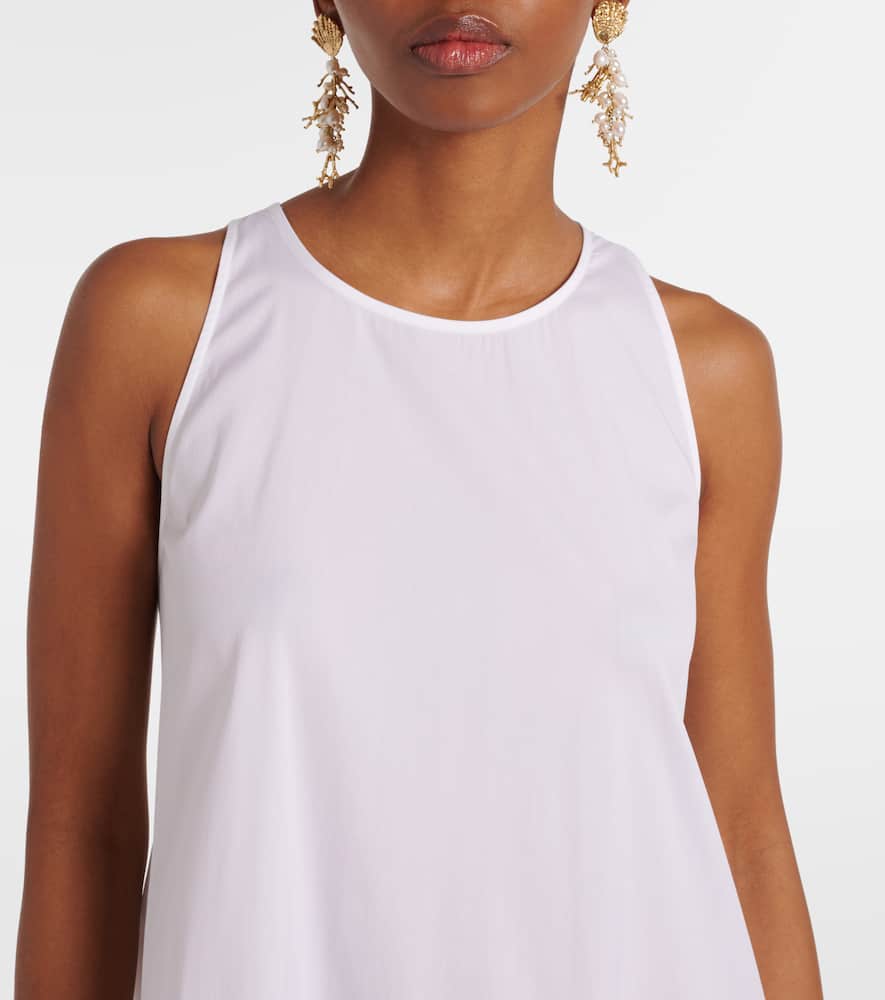 Romea cotton-blend poplin maxi dress
