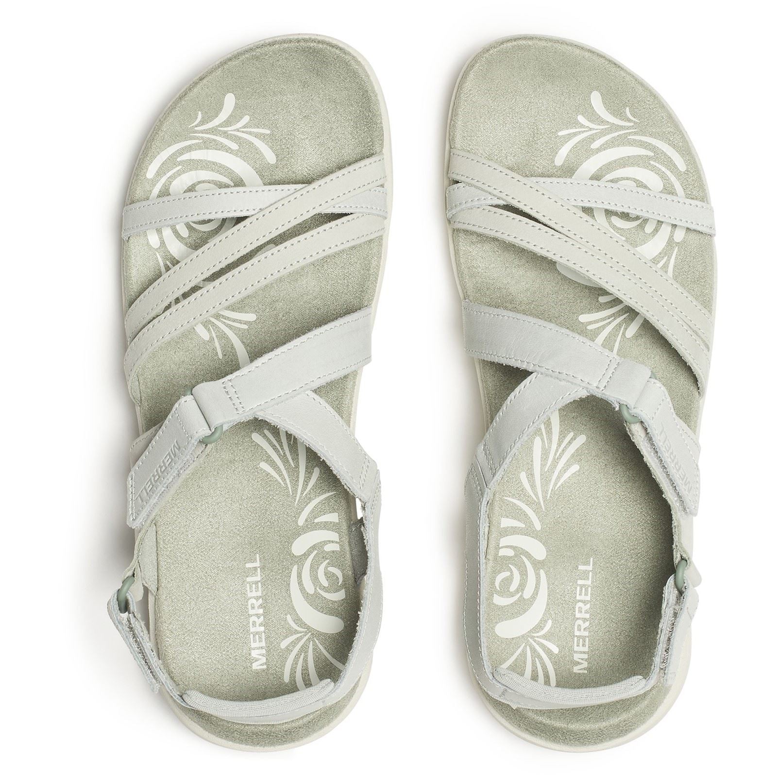 Merrell Harbor Backstrap Leather Women's Light Green Sanda