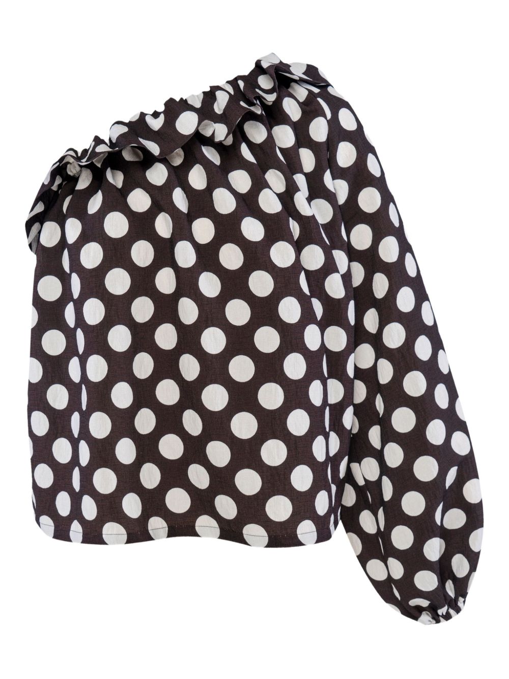 Polka-dot blouse - Black