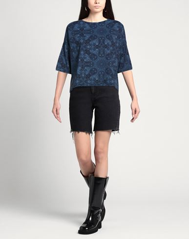 Woman Top Navy Size 8 Polyamide, Elastane