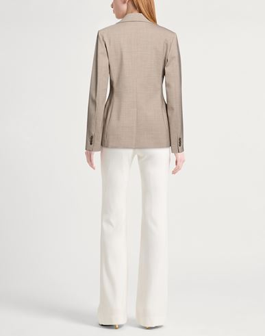 P. a.r. o.s. h. Woman Blazer Sand Size L Virgin Wool, Elastane