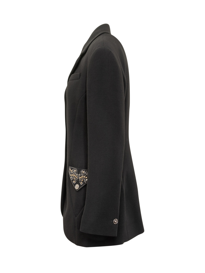 Blazer With Jewel Detailing