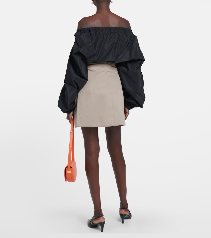 Cotton miniskirt