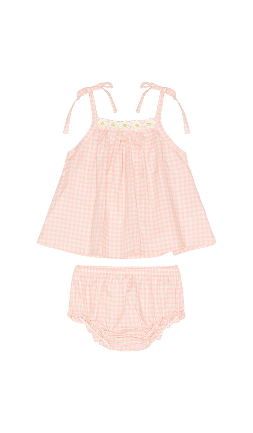 Wild Wawa Crochet Daisy Set in Pink. 18/24. Also /3