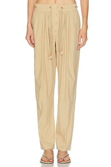 Isabel Marant Falcona Pant in Desert - Beige. 34 also