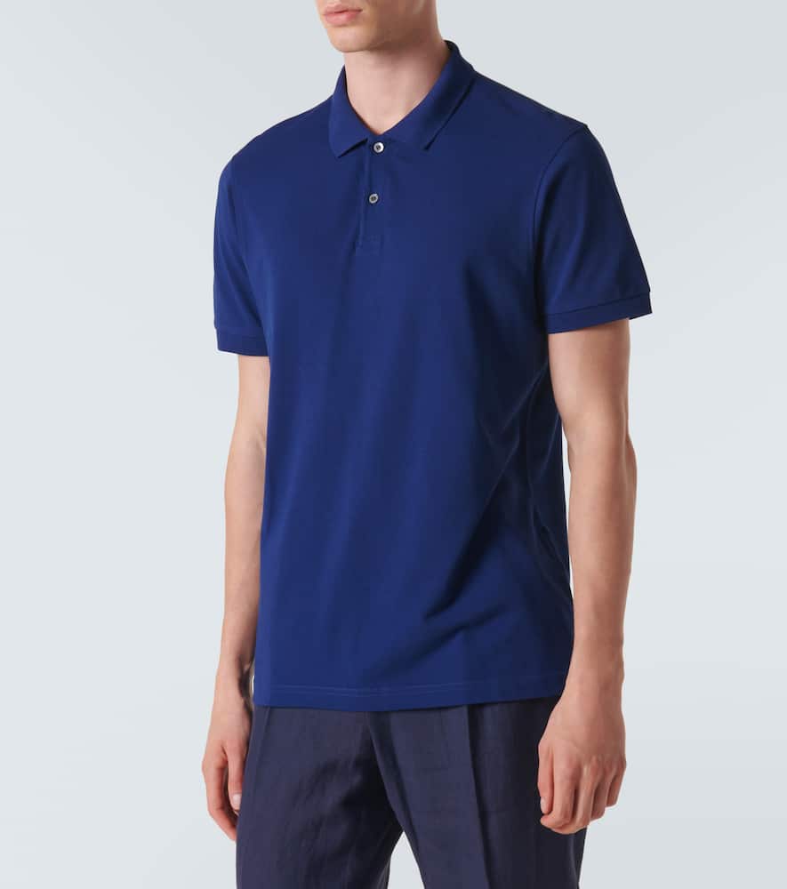 Cotton piqué polo shirt