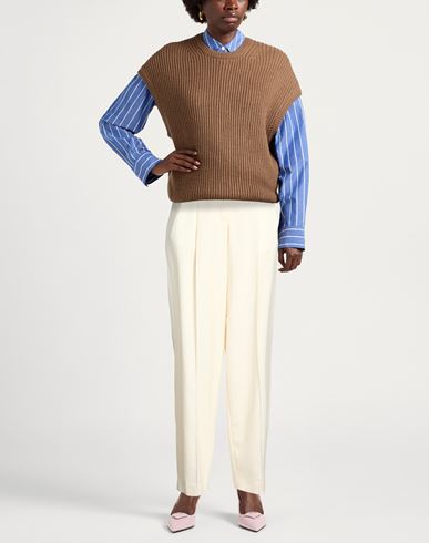 Officine Générale Woman Pants Cream Size 6 Virgin Wool