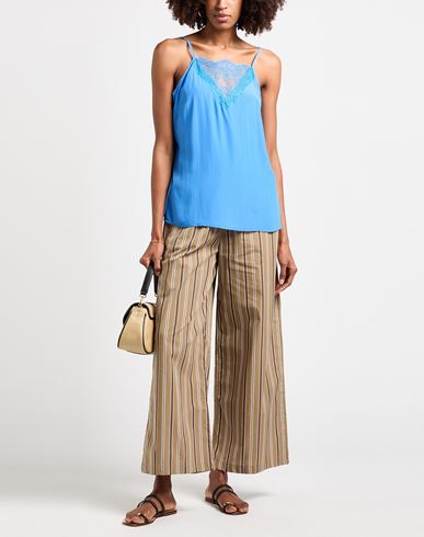 Woman Top Azure Size 6 Acetate, Silk, Viscose, Polyamide